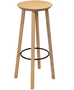 Tabouret bois - Rond - cercle DESIGN - Snack bar